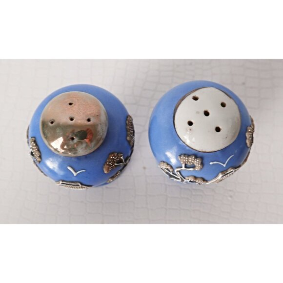 Japanese Moriage 5 Piece Condiment Set Tray Cruets Salt & Pepper - Picture 7 of 8